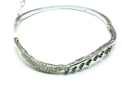 9% OFF on Ashree Silver Cubic Zirconia Sterling Silver Bracelet 9% OFF on Ashree Silver Cubic Zirconia Sterling Silver Bracelet