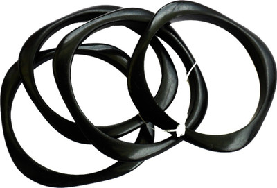 70% OFF on Beadworks Stylish Resin Resin Bangle Set Pack of 4