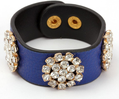 30% OFF on KhoobSurati Elegantly Studded Leather Leather Bracelet