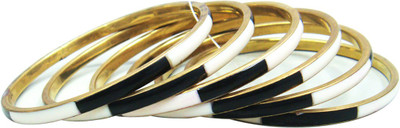 7% OFF on Decor Tattva Inc. Contemporary Style Brass Brass Plated Bangle Set Pack of 6