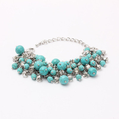 30% OFF on KhoobSurati Beautific Beaded And Balls Metal Bracelet