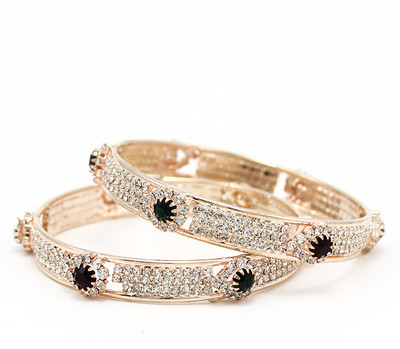 21% OFF on Monza Alloy Rose Gold Plated Bangle Set Pack of 2 21% OFF on Monza Alloy Rose Gold Plated Bangle Set Pack of 2