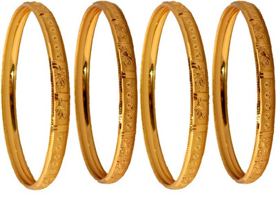 54% OFF on Czar Shine Brass Bangle Set Pack of 4 54% OFF on Czar Shine Brass Bangle Set Pack of 4