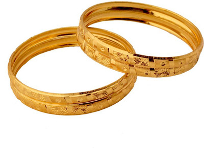 54% OFF on Czar Shine Brass Bangle Set Pack of 4 54% OFF on Czar Shine Brass Bangle Set Pack of 4