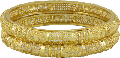 61% OFF on R18Jewels-Fashion&U Sparkle Metal Bangle Set Pack of 2