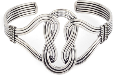 Bizotik Brass Silver Plated Cuff Bizotik Brass Silver Plated Cuff
