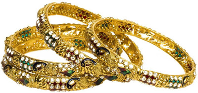 50% OFF on Joyas Designer Brass Bangle Set Pack of 4 50% OFF on Joyas Designer Brass Bangle Set Pack of 4