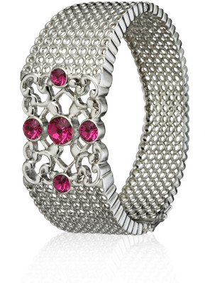 55% OFF on Eclat Brass Rhodium Plated Bracelet