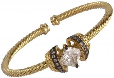 50% OFF on Siyora Brass Cubic Zirconia Yellow Gold, Rhodium Kada 50% OFF on Siyora Brass Cubic Zirconia Yellow Gold, Rhodium Kada