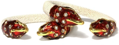 Bindhani Just Like diamonds Alloy Cubic Zirconia 10K White Gold Plated Bracelet Set Pack of 2 Bindhani Just Like diamonds Alloy Cubic Zirconia 10K White Gold Plated Bracelet Set Pack of 2