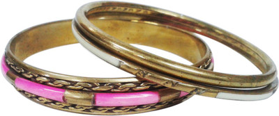 27% OFF on Decor Tattva Inc. Golden Delight Brass Brass Plated Bangle Set Pack of 3