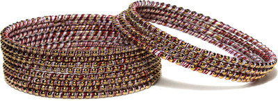 20% OFF on Bindhani Bridal Brass Yellow Gold Plated Bangle Set Pack of 12