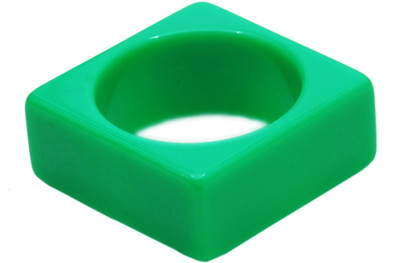 50% OFF on Rhea Lime Green Square Resin Bangle