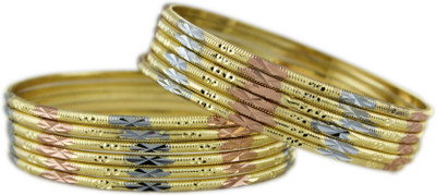 56% OFF on Tanya Fashion Metal Bangle Set Pack of 12