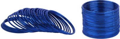 22% OFF on Aadhya Joyful Metal Navy Alloy, Metal Bangle Set Pack of 48