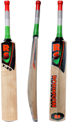 RS ROBINSON T-20 English Willow Cricket  Bat (Short Handle, 1050-1150 g) 