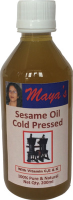 25% OFF on Mayasnaturals Cold Pressed Sesame Oil 200 ml 25% OFF on Mayasnaturals Cold Pressed Sesame Oil 200 ml