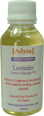 Adyaa Naturals Lavender Bath Oil 100 ml Adyaa Naturals Lavender Bath Oil 100 ml