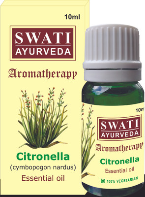 Swati Ayurveda Essential Oil Citronella Cymbopogon Nardus 10 ml Swati Ayurveda Essential Oil Citronella Cymbopogon Nardus 10 ml