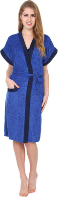 Superior Dark Blue Free Size Bath Robe Superior Dark Blue Free Size Bath Robe