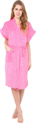 49% OFF on Superior Pink Free Size Bath Robe 49% OFF on Superior Pink Free Size Bath Robe