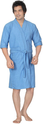 Superior Blue Free Size Bath Robe Superior Blue Free Size Bath Robe
