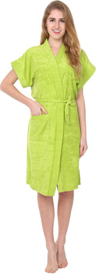 20% OFF on Superior Green Free Size Bath Robe