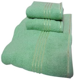Trident Everyday Cotton Bath Towel Set (1 Bath Towel, 2 Hand Towels, Green)