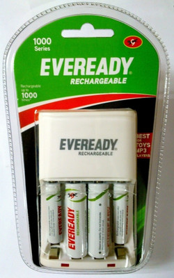 Buy Eveready 1000 Series AA+AAA NiMH Combo (with 4 Rechargeable batteries ) Charger: Battery Charger