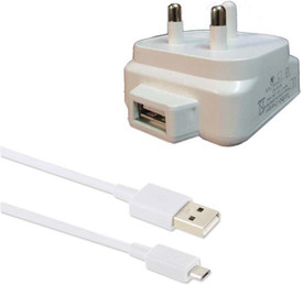 Dhhan 3pin 2.1A USB Adapter With Cable For Lenovo A6000 Battery Charger (White)