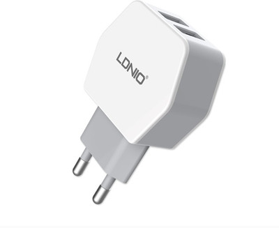 59% OFF on eGizmos LDNIO DL-AC61 Dual / 2 USB PORT Hexagon 2.1 Amp Battery Charger White, Gray 59% OFF on eGizmos LDNIO DL-AC61 Dual / 2 USB PORT Hexagon 2.1 Amp Battery Charger White, Gray