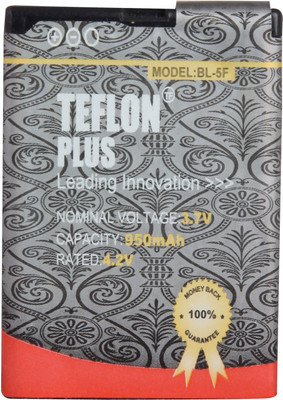 Teflon battery Plus-BL-5F Grey,Red Teflon battery Plus-BL-5F Grey,Red