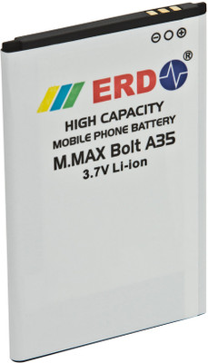 7% OFF on ERD battery Battery for M.MAX Bolt A35 BT-144 White 7% OFF on ERD battery Battery for M.MAX Bolt A35 BT-144 White