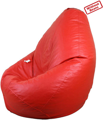 77% OFF on AVS XL Teardrop Bean Bag Cover - Without Beans Red