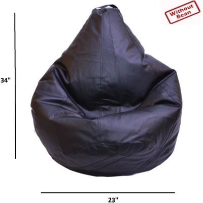 79% OFF on Zecado Large Teardrop Bean Bag Cover - Without Beans Black