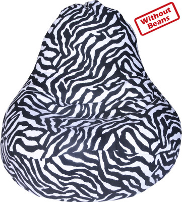 17% OFF on Vhome Large Teardrop Bean Bag Cover - Without Beans Black, White