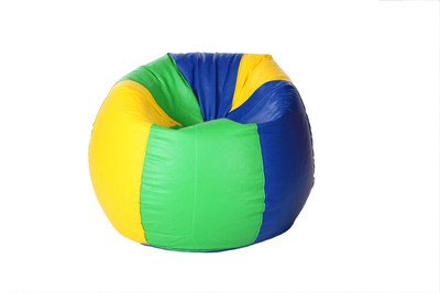 50% OFF on The Bean House XXL Bean Bag Cover - Without Beans Green, Yellow