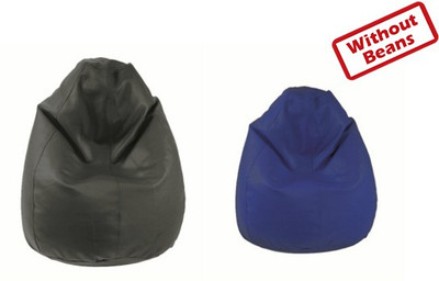 61% OFF on Fab Homez XXL Teardrop Bean Bag Cover - Without Beans Multicolor