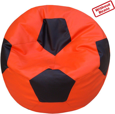 55% OFF on Fun ON XXL Teardrop Bean Bag Cover - Without Beans Orange, Black
