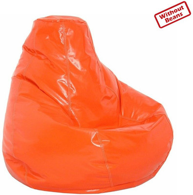 76% OFF on Fab Homez XL Teardrop Bean Bag Cover - Without Beans Orange