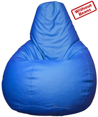 56% OFF on Anand Decor XXL Teardrop Bean Bag Cover - Without Beans Blue