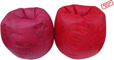 50% OFF on Fun ON Large Bean Bag Cover - Without Beans Maroon