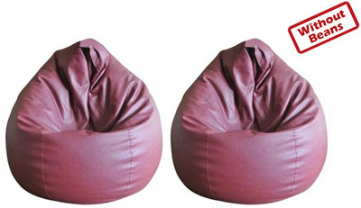 71% OFF on Fab Homez XL Teardrop Bean Bag Cover - Without Beans Maroon