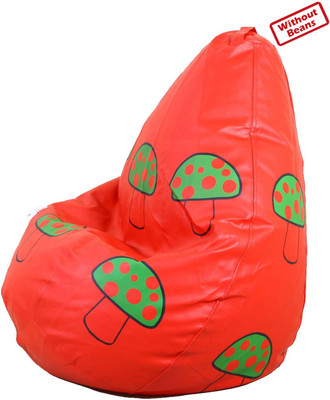 60% OFF on OHS XXL Teardrop Bean Bag Cover - Without Beans Red