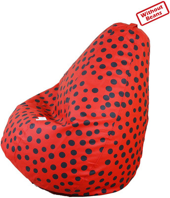 56% OFF on OHS XXXL Teardrop Bean Bag Cover - Without Beans Red