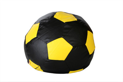 66% OFF on The Bean House XXL Bean Bag Cover - Without Beans Black, Yellow