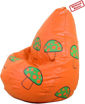 76% OFF on AVS XL Teardrop Bean Bag Cover - Without Beans Orange