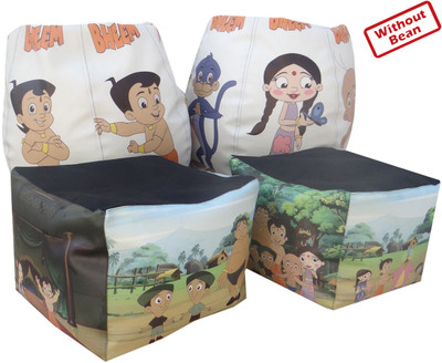 50% OFF on Fun ON XL Bean Bag Cover - Without Beans Multicolor