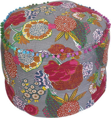 63% OFF on Rajrang Medium Bean Bag Footstool - Without Beans Grey