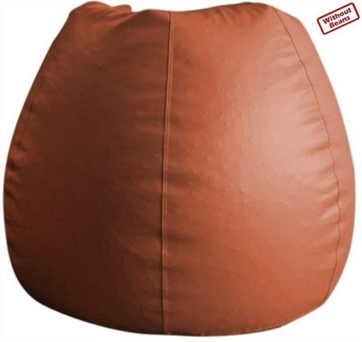 76% OFF on Fab Homez XXL Teardrop Bean Bag Cover - Without Beans Orange
